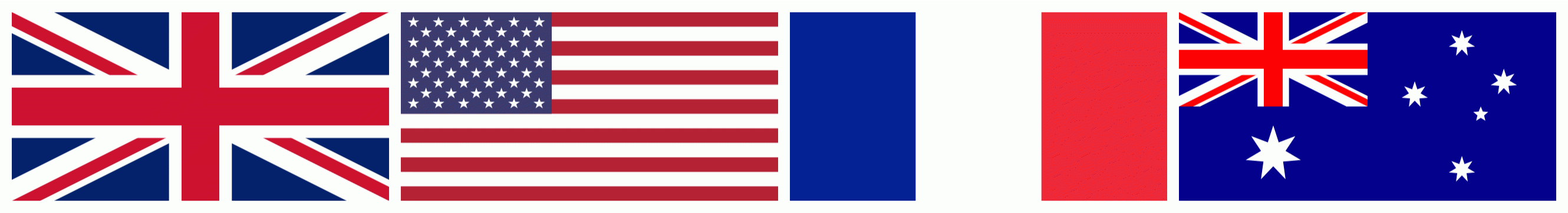 Flags Grand Slam Nations